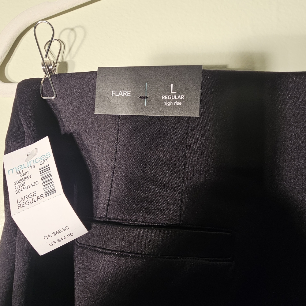 Maurices Black High Rise Pants